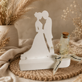 Dekofigur "Hochzeitspaar" mit Glas