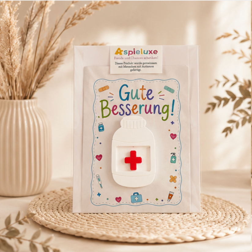 Gipskarte " Gute Besserung"