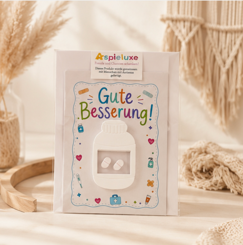 Gipskarte " Gute Besserung"