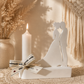 Dekofigur "Hochzeitspaar" mit Kerze
