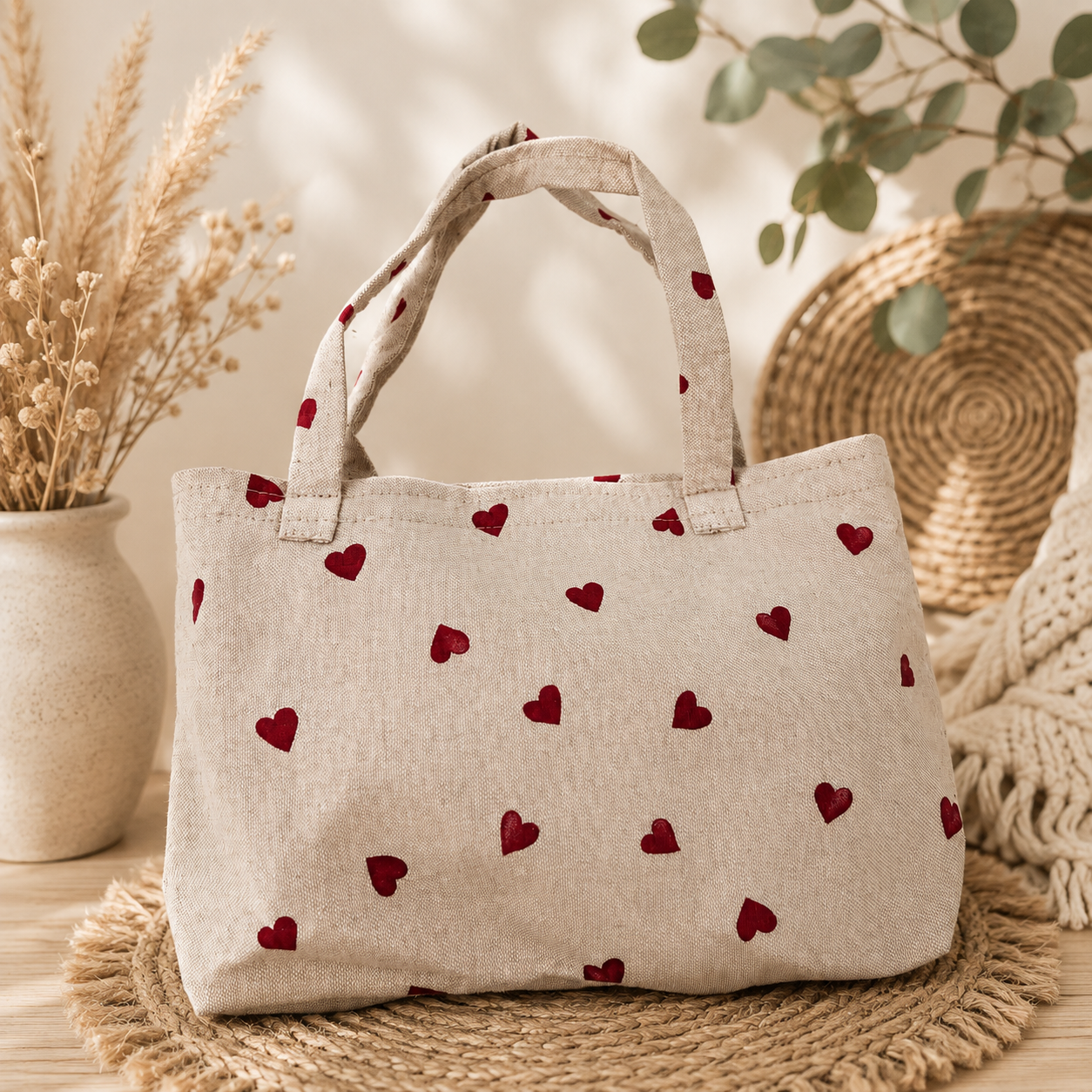 Unikat -Handgefertigte Tasche "Herzen"