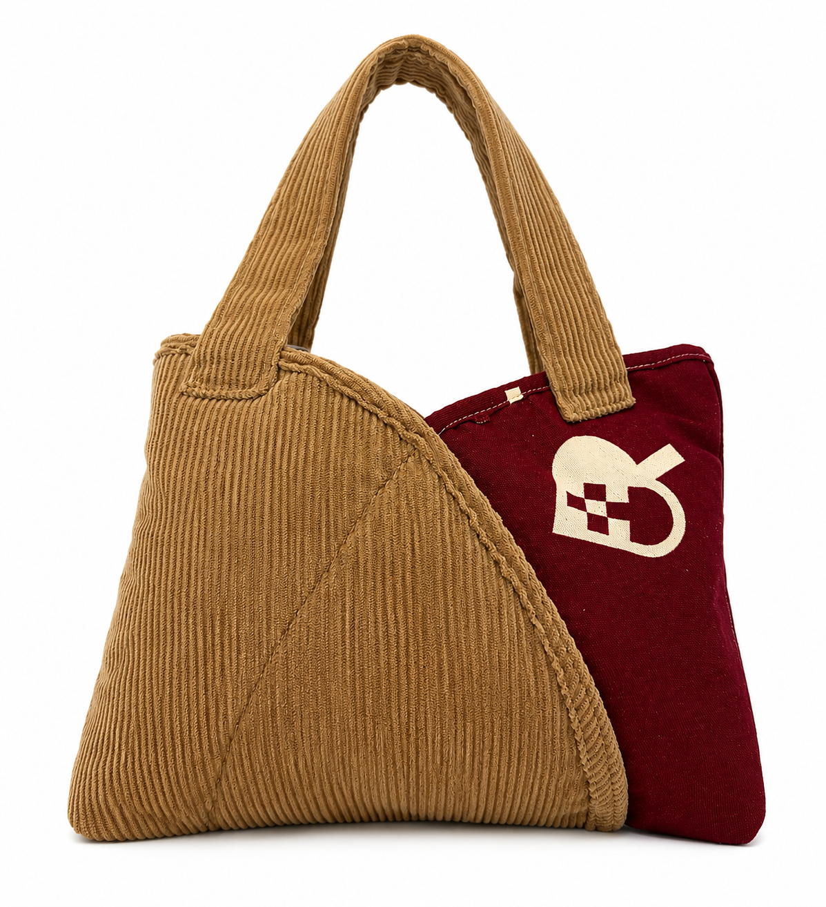 Unikat - Handgefertigte Tasche "Herzblatt trifft Cord