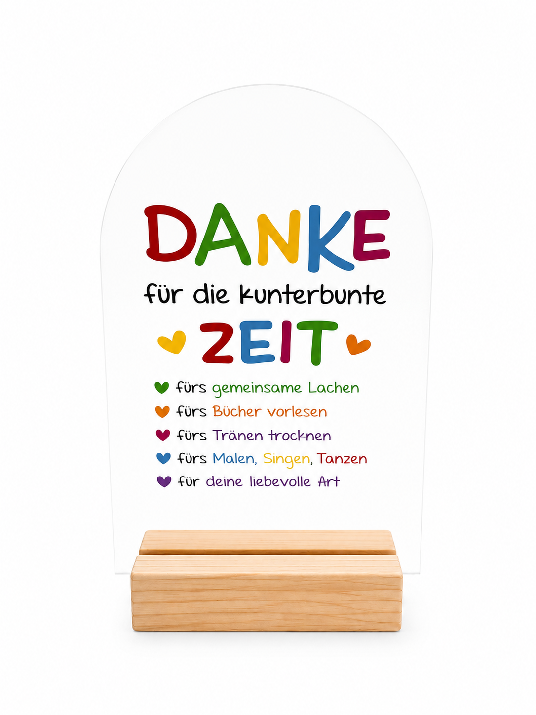 Abschiedsgeschenk " Danke für die Kunterbunte Zeit"