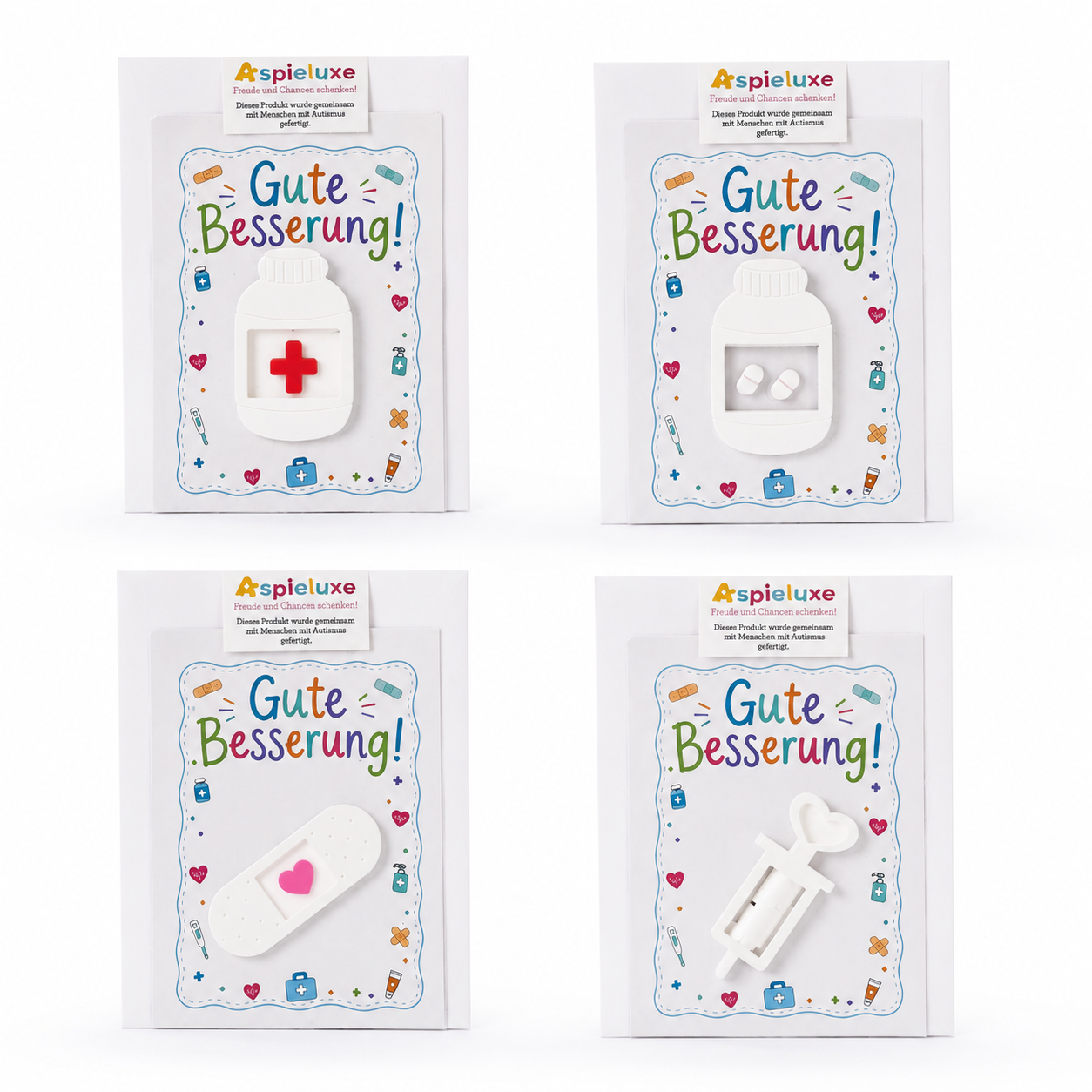 Gipskarte " Gute Besserung"