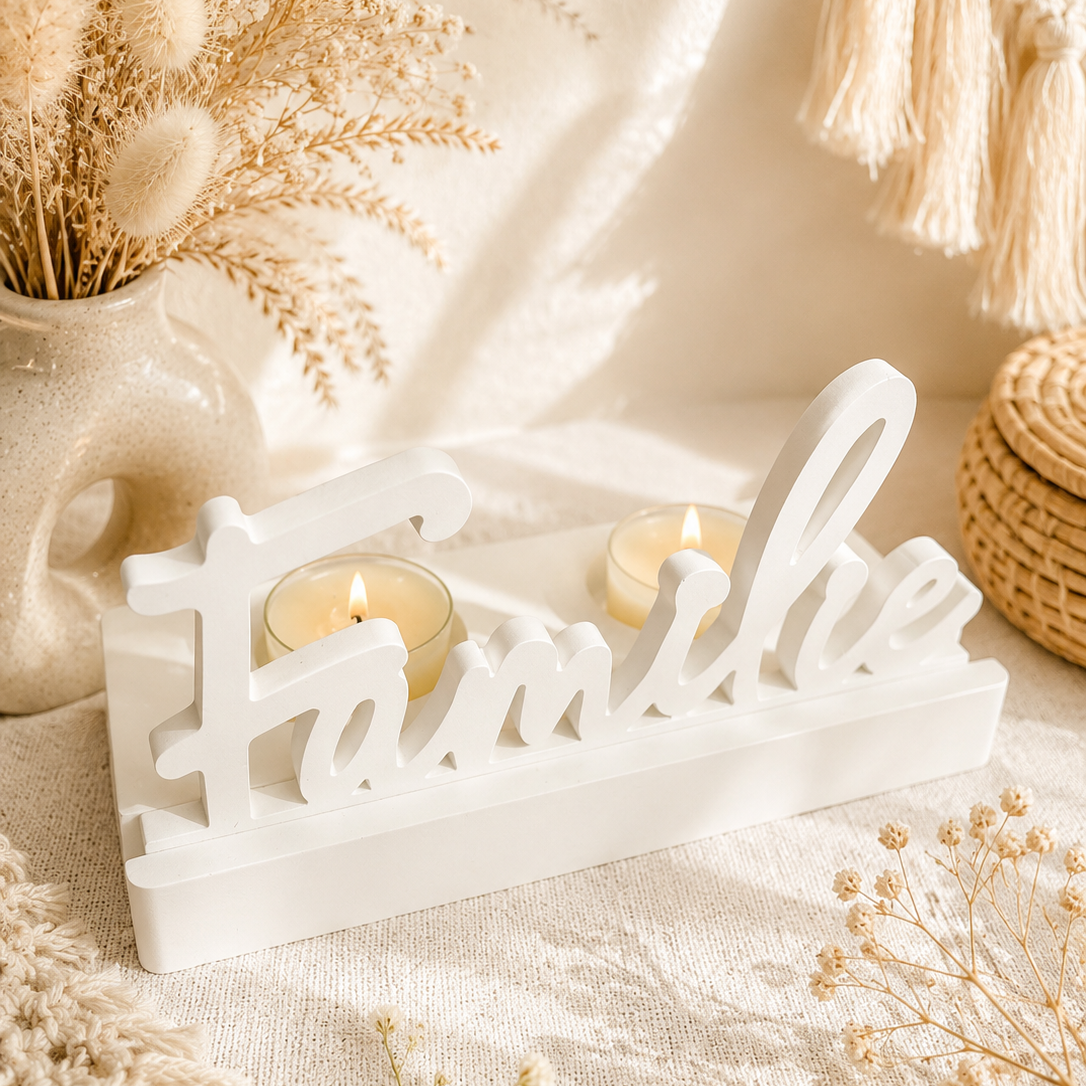 Teelichthalter " Familie"